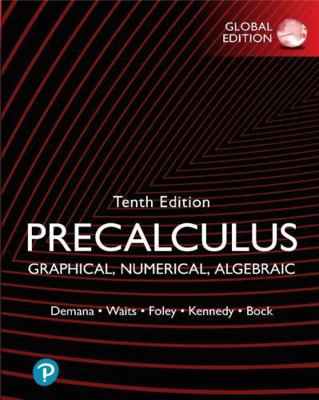 Precalculus: Graphical, Numerical, Algebraic, G... 1292438967 Book Cover