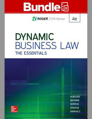 Gen Combo Looseleaf Dynamic Business Law: The E... 1260259943 Book Cover