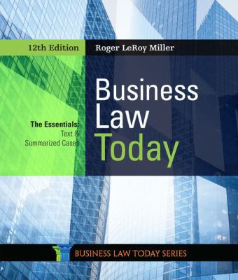 Business Law Today: The Essentials 0357038177 Book Cover