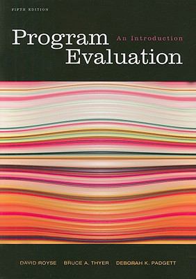 Program Evaluation: An Introduction B00A2MZS6C Book Cover