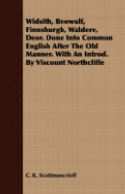 Widsith, Beowulf, Finnsburgh, Waldere, Deor. Do... 1408699044 Book Cover