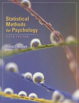 Statistical Methods for Psychology 0495012874 Book Cover