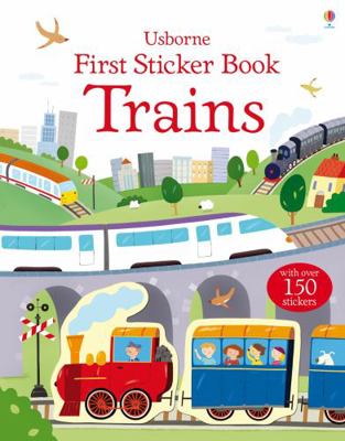 First Sticker Book Trains 1409551555 Book Cover