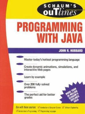 Schaum's Outlines of Programming with Java 0071342109 Book Cover