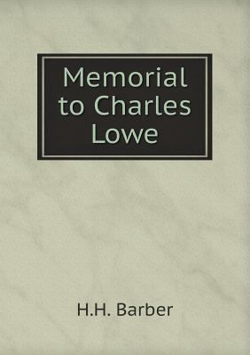 Memorial to Charles Lowe 5518599994 Book Cover