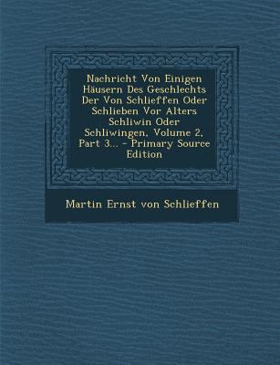 Nachricht Von Einigen Häusern Des Geschlechts D... [German] 1293119032 Book Cover
