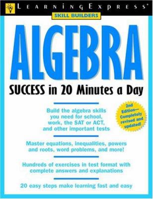 Algebra Success in 20 Minutes a Day 1576854868 Book Cover