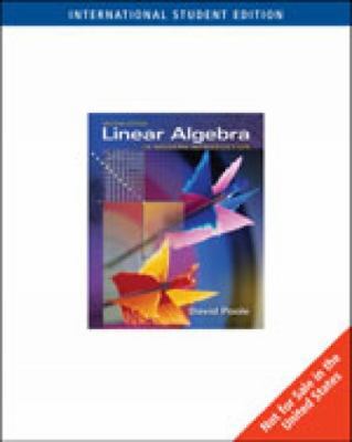 Linear Algebra: A Modern Introduction 0534405967 Book Cover