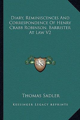 Diary, Reminiscences And Correspondence Of Henr... 1162925906 Book Cover