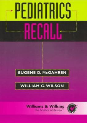 Pediatrics Recall (Recall Series) 068305855X Book Cover