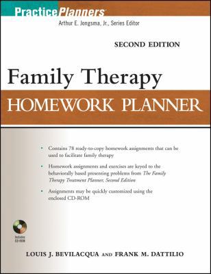 Family Therapy Homework Planner, Second Edition 0470504390 Book Cover