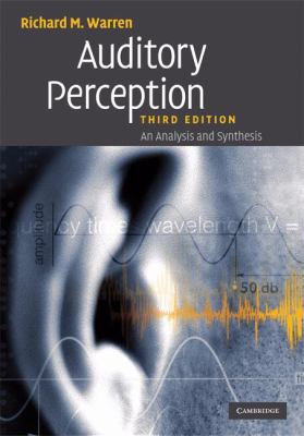 Auditory Perception 052186870X Book Cover