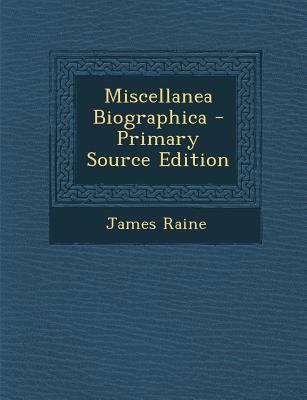 Miscellanea Biographica - Primary Source Edition [Latin] 129314858X Book Cover