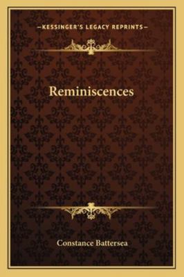 Reminiscences 1162995033 Book Cover