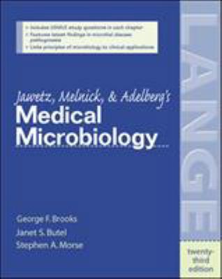 Jawetz, Melnick, & Adelberg's Medical Microbiology 0071412077 Book Cover