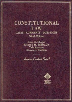 Cases on Constitutional Law 0314247165 Book Cover