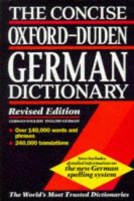 Concise Oxford-Duden German Dictionary : Englis... 0198601336 Book Cover