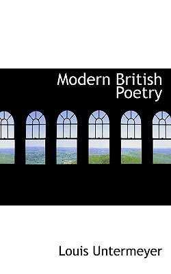 Modern British Poetry 110384590X Book Cover