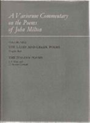 A Variorum Commentary on the Poems of John Milt... 0231088795 Book Cover