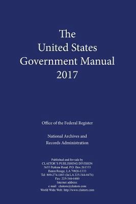 United States Government Manual 2017 1598048600 Book Cover