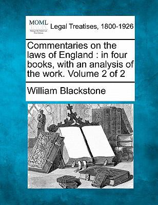 Commentaries on the laws of England: in four bo... 1241049823 Book Cover