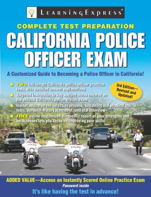 California Police Officer Exam 157685728X Book Cover