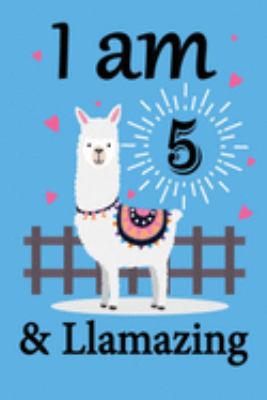 I am 5 and Llamazing: A Llama Notebook for 5th Birthday Gift Journal for Llama Lover Kids, Boys, and Girls - 100 Pages 6x9 Inch Composition Birthday ... 5th Bday Gifts Diary, Journal, and Notebook