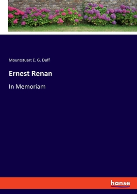 Ernest Renan: In Memoriam 3348098904 Book Cover