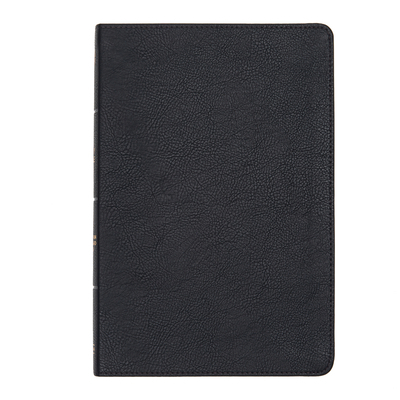 CSB Large Print Thinline Bible, Black Leathertouch 1087774381 Book Cover