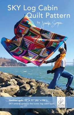 Sky Log Cabin Quilt Pattern: By Jennifer Sampou 1644033712 Book Cover