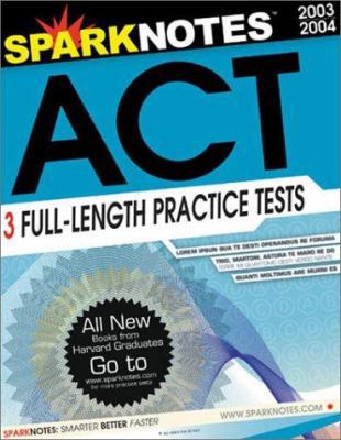 Sparknotes Guide to the ACT (Sparknotes Test Prep) 1586634267 Book Cover