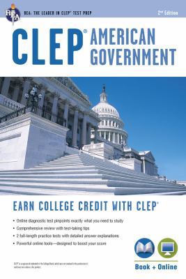 Clep(r) American Government Book + Online 0738610380 Book Cover