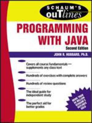 Schaum's Outline of Programming with Java 0071420401 Book Cover