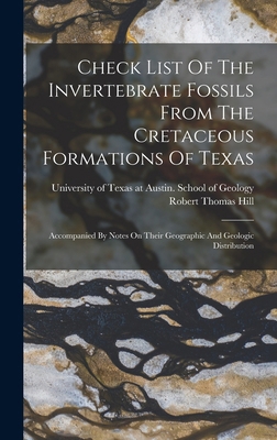 Check List Of The Invertebrate Fossils From The... 1016083823 Book Cover