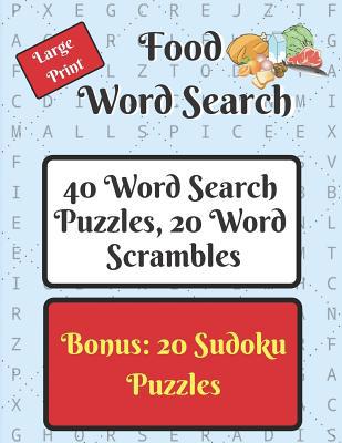 Food Word Search Puzzle Book: 40 word search pu... 1098593502 Book Cover