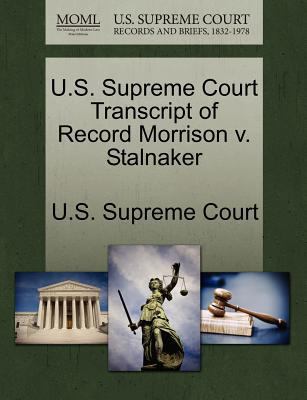 U.S. Supreme Court Transcript of Record Morriso... 1270036858 Book Cover