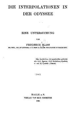 Die Interpolationen in der Odyssee 1535287322 Book Cover