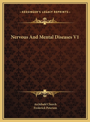 Nervous And Mental Diseases V1 1169795536 Book Cover