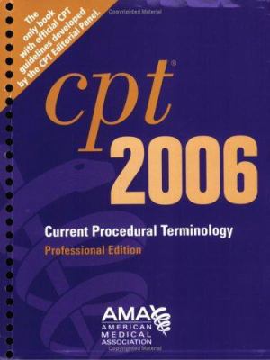 Current Procedural Terminology Professional 2006 1579476988 Book Cover