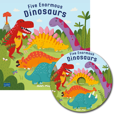 Five Enormous Dinosaurs [With CD (Audio)] 1786282305 Book Cover