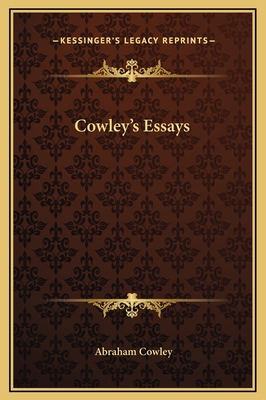 Cowley's Essays 1169241077 Book Cover