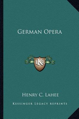 German Opera 1162899271 Book Cover