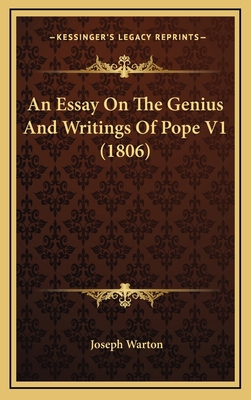 An Essay on the Genius and Writings of Pope V1 ... 1164405233 Book Cover