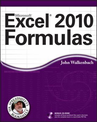 Excel 2010 Formulas [With CDROM] 0470475366 Book Cover