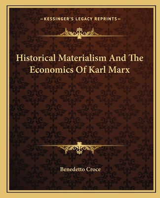 Historical Materialism And The Economics Of Kar... 116266603X Book Cover