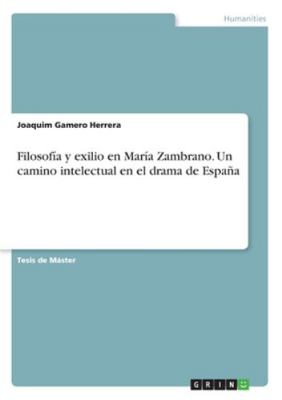 Filosofía y exilio en María Zambrano. Un camino... [Spanish] 3346260534 Book Cover