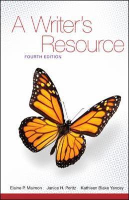 A Writer's Resource: A Handbook for Writing and... 0073384038 Book Cover