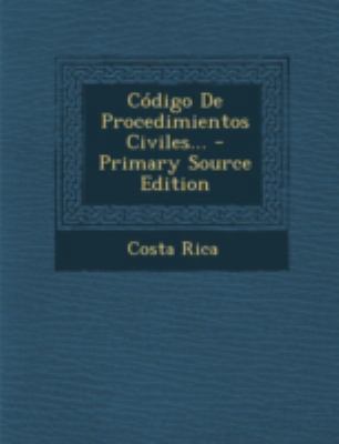 Código De Procedimientos Civiles... [Spanish] 1293478539 Book Cover