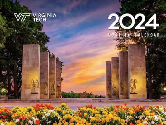 Paperback Virginia Tech (2024) Wall Photo Calendar Book