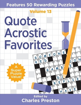 Quote Acrostic Favorites: Features 50 Rewarding... 1734048301 Book Cover